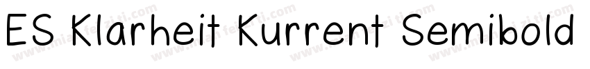 ES Klarheit Kurrent Semibold TRIAL字体转换
